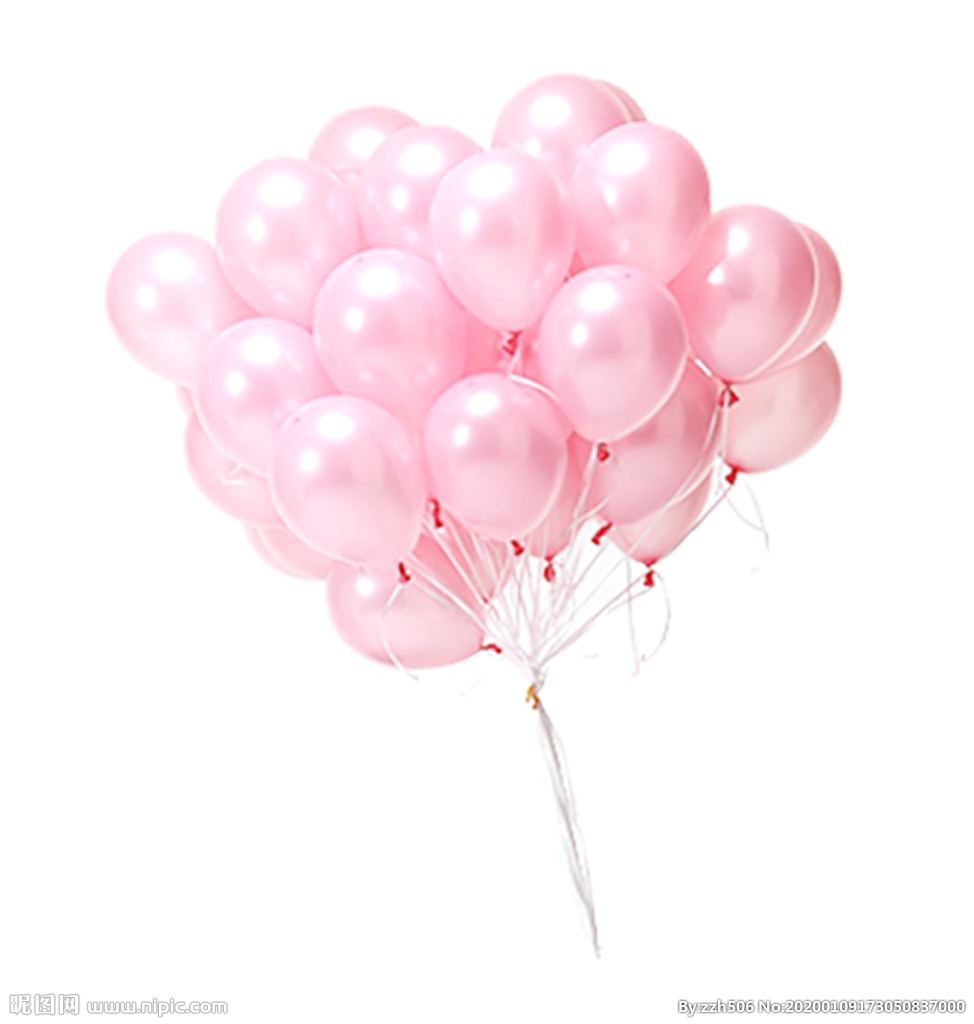粉色气球图