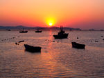 夕阳港湾