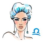 手绘美女头像