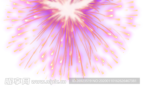 透明烟花素材