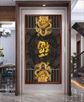 龙图腾玄关装饰画