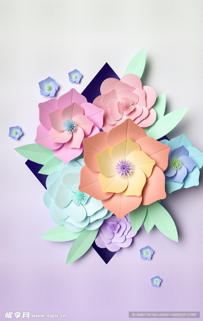 创意折纸花朵