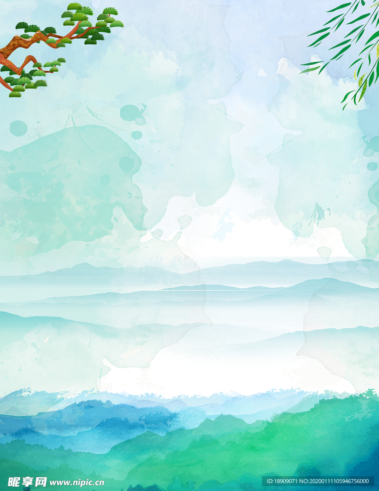水彩背景