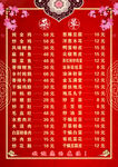 菜单菜谱
