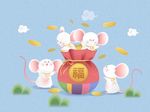 手绘卡通老鼠