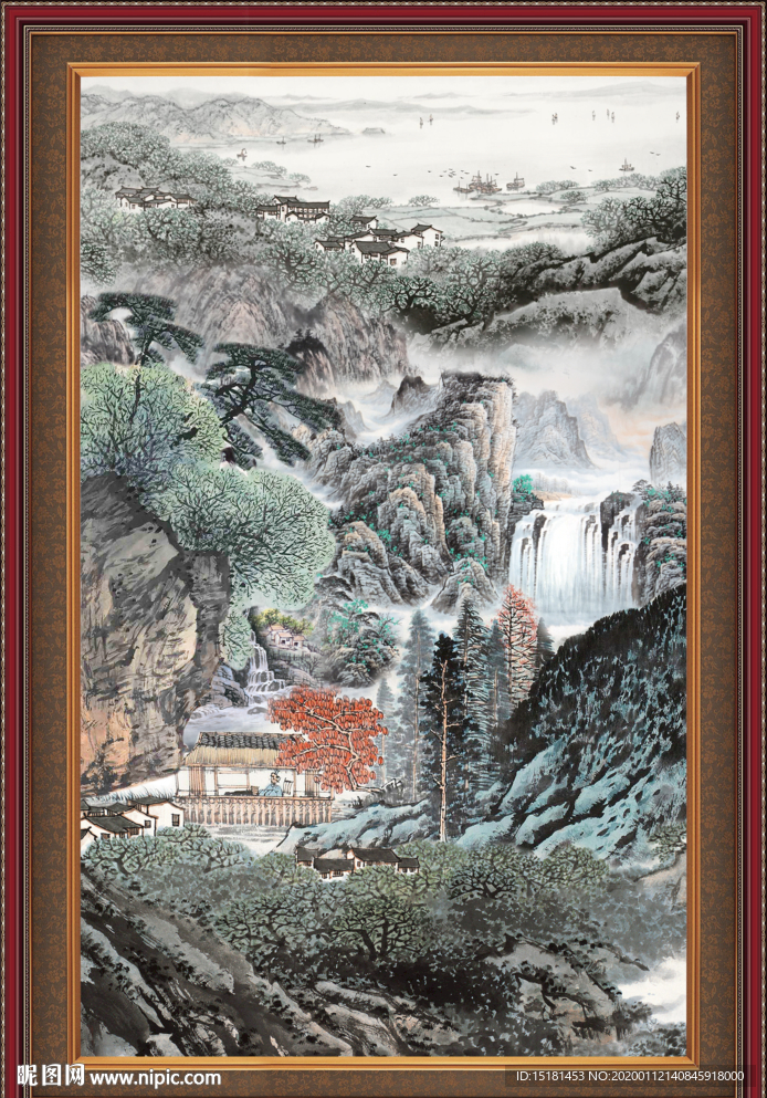 巨幅山水画