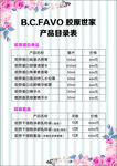 产品目录表