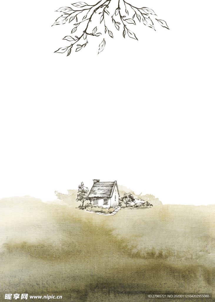 古典晕染背景