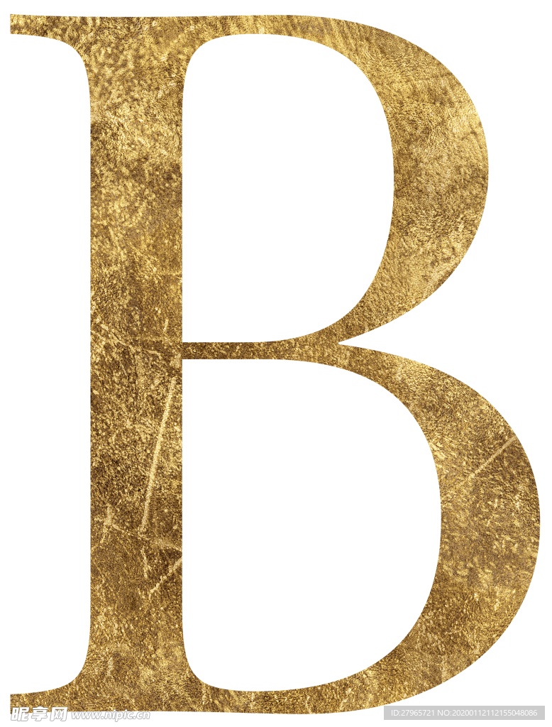 金色质感字母