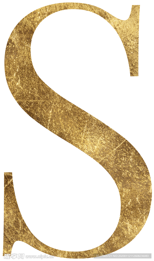 金色质感字母