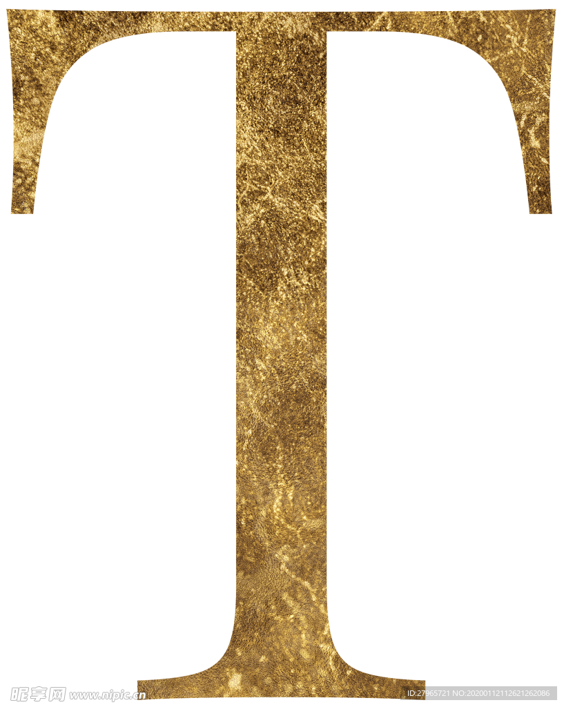 金色质感字母