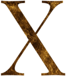 金色质感字母