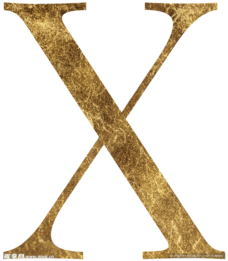 金色质感字母