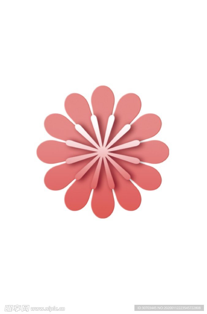 红色花