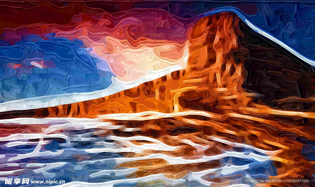创意抽象几何装饰画