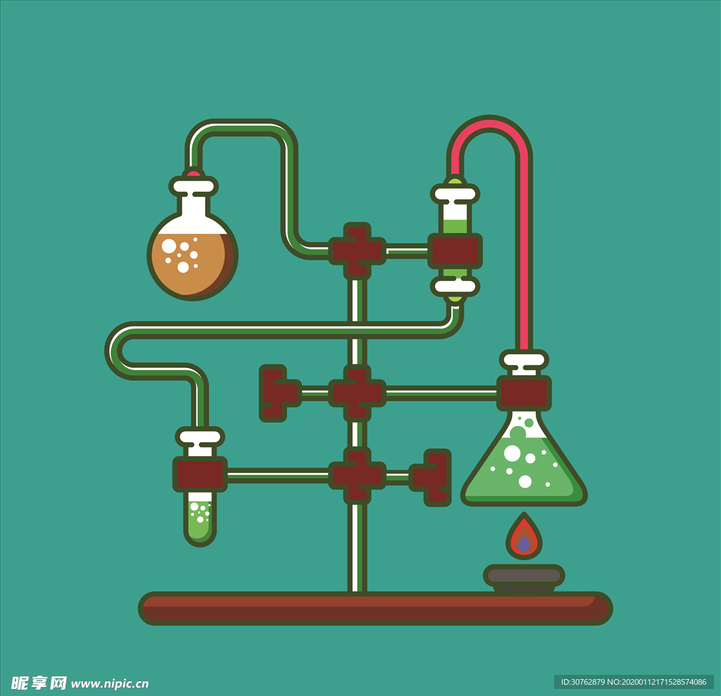 实验室瓶子工具放大镜药水UI