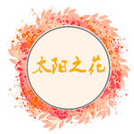 太阳向日葵花圈花朵婚庆婚礼婚纱