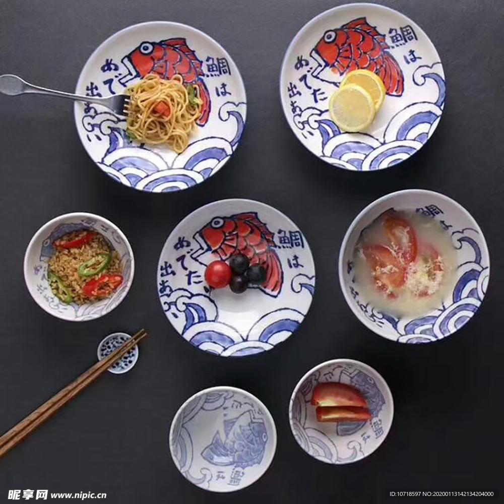 彩色碗