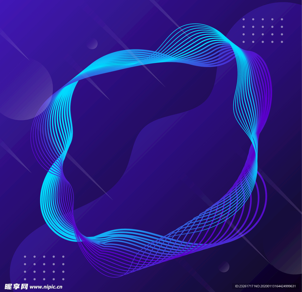 蓝色抽象矢量背景