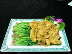 菠菜炒五花肉