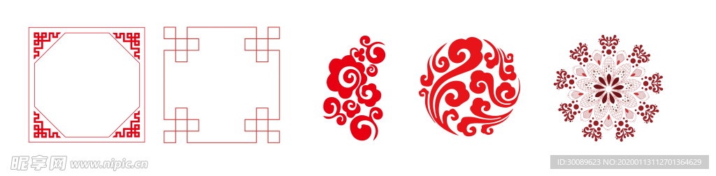 花格 祥云 雪花 中式 窗格