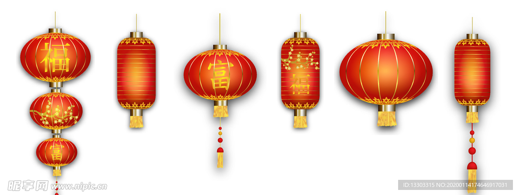 灯笼矢量素材