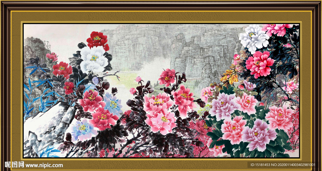 牡丹国画