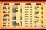 中式菜单海报