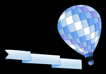 标题修饰框 热气球