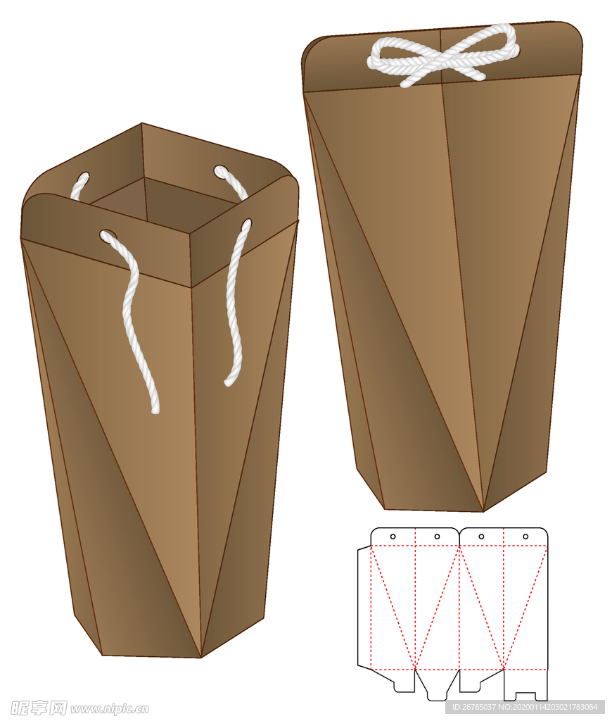 纸质包装盒刀模设计图