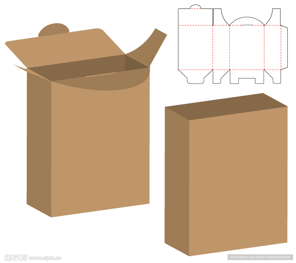 包装盒刀模图