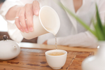 沏茶特写