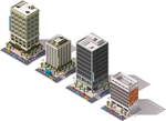 卡通城市建筑