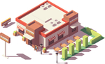 卡通城市建筑