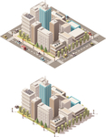 卡通城市建筑