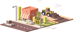 卡通城市建筑