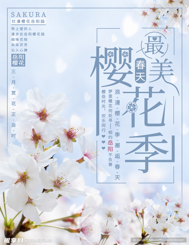 樱花海报