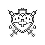 爱心护士验室瓶子工具放大镜药水