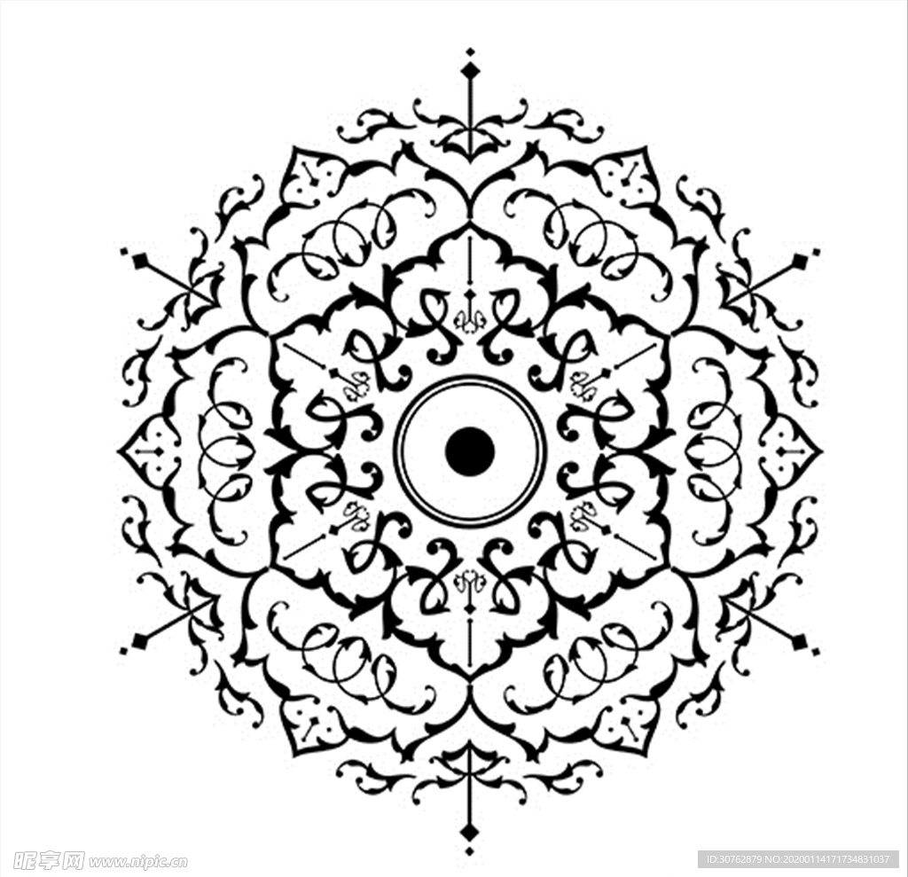 图案花型花朵印花滕图符号