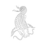 中国风锦鲤锦鱼日本风日式风大海