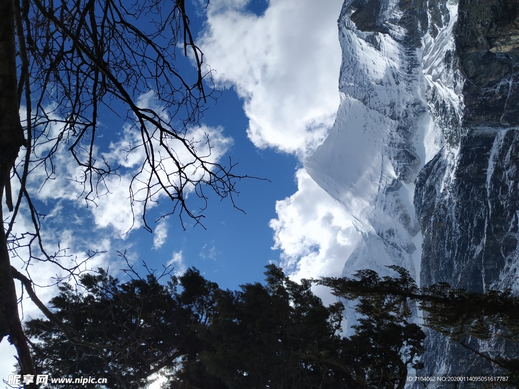 稻城亚丁  红叶 秋季  风景