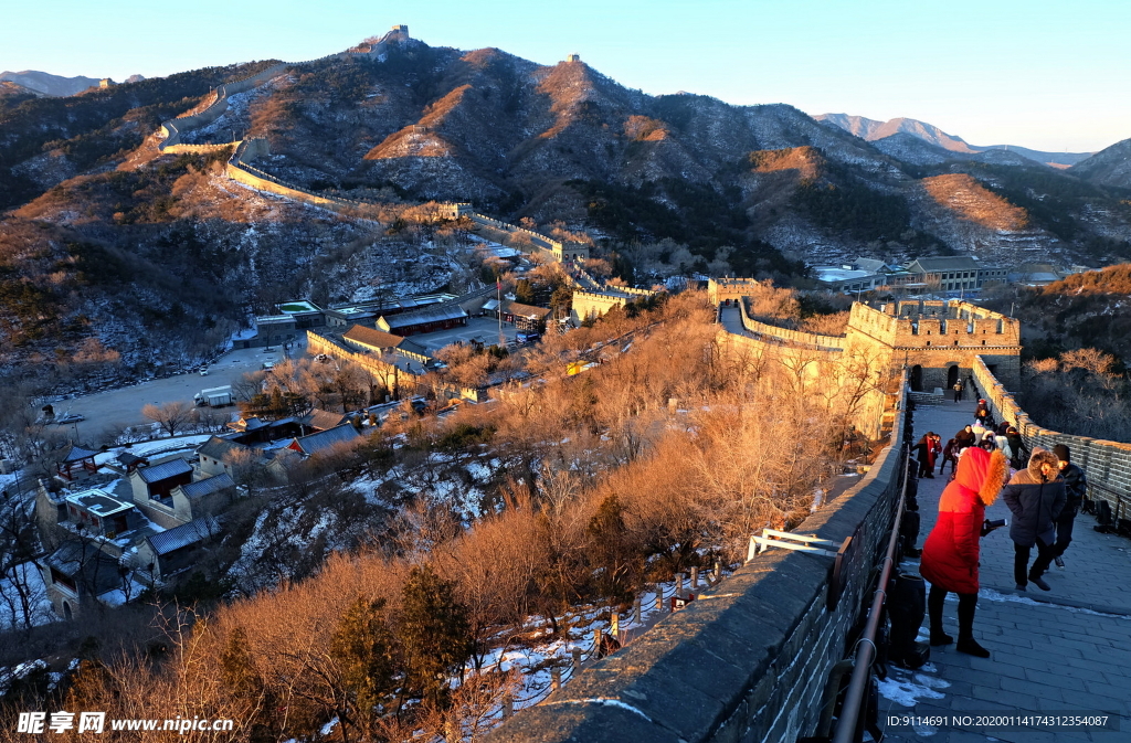 长城雪景