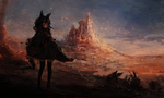 彩色动漫人物插画背景