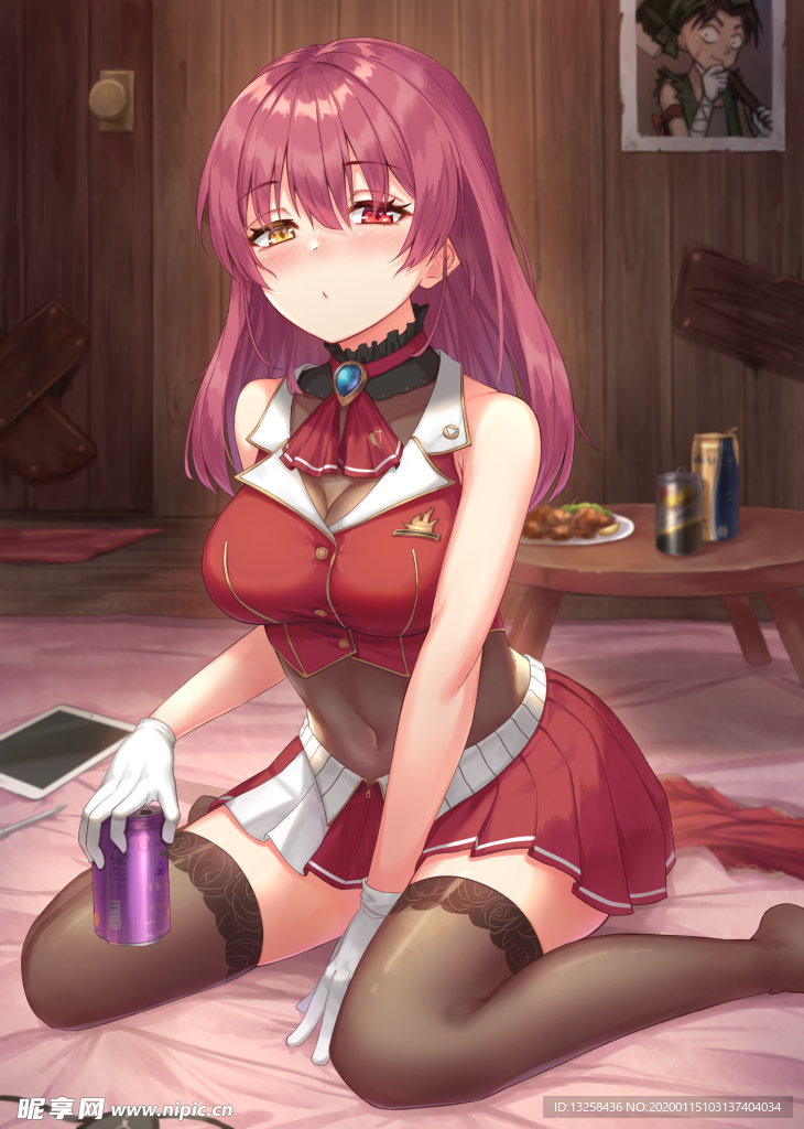 彩色人物动漫插画背景