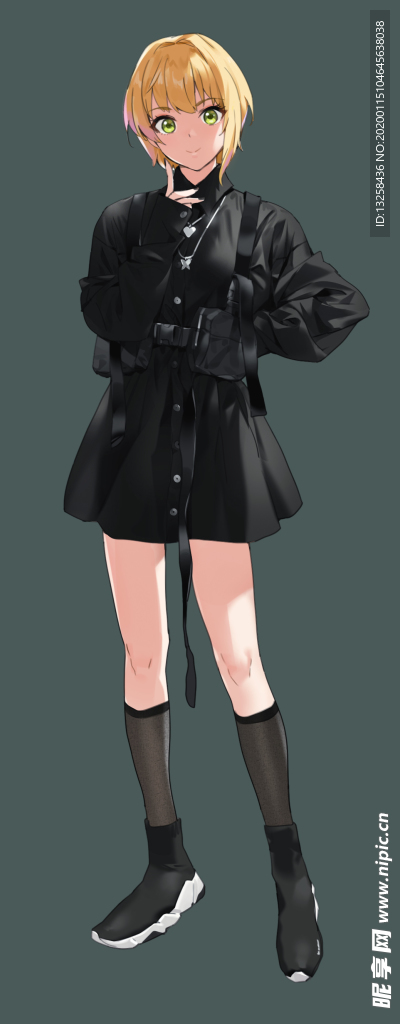 彩色人物动漫插画背景