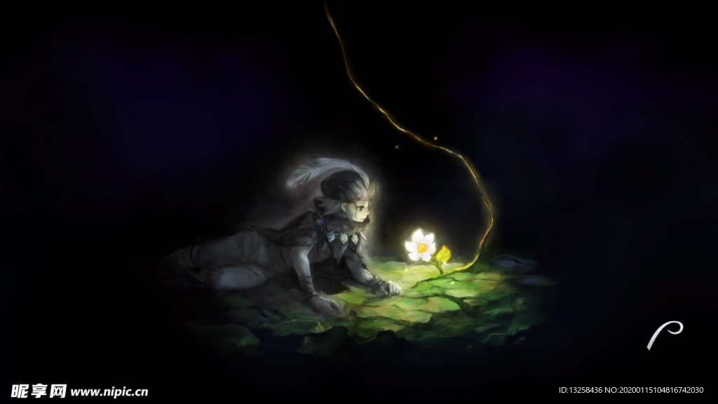 彩色人物动漫插画背景