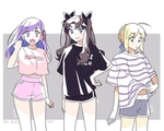 彩色人物动漫插画背景