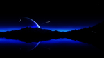 宇宙星球河水风景夜色