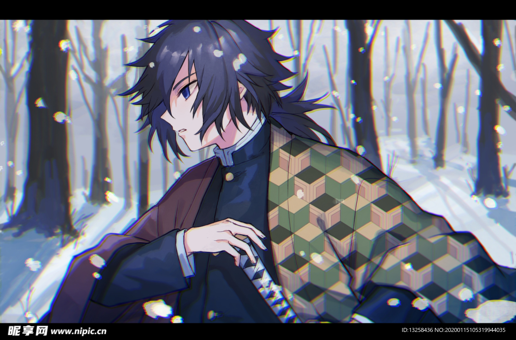彩色人物动漫插画背景