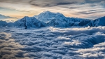 雪山云海天空风景